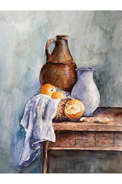 Sarisa Pictură în acuarelă cu natură moartă