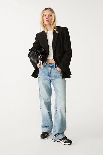 Stradivarius Slim fit double-breasted blazer