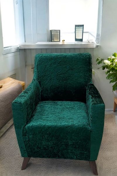 MADAME BELLA 1-Piece Shiny Velvet Dress-Up Seat Cover (Zimrute Green)