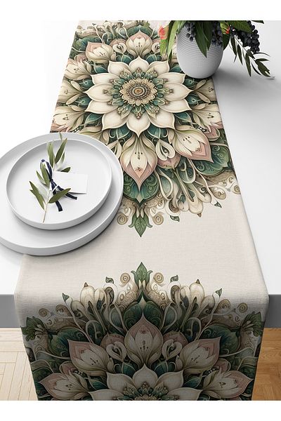Bertille Home Ramadan Series 140x40 Cm Digital Printed Runner (Ramadan)