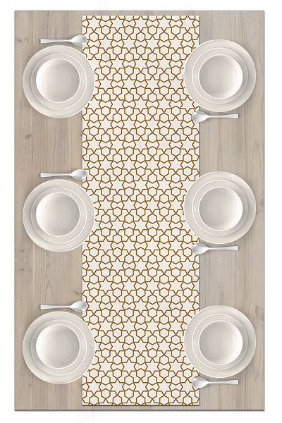 Bertille Home Ramadan Series 140x40 Cm Digital Printed Runner (Ramadan)