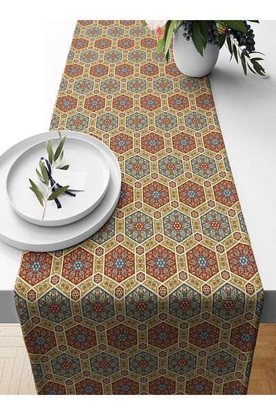 Bertille Home Ramadan Series 140x40 Cm Digital Printed Runner (Ramadan)