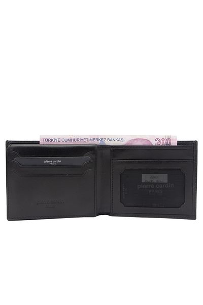 Pierre Cardin Men's Black Analin Leather Wallet 2243A55