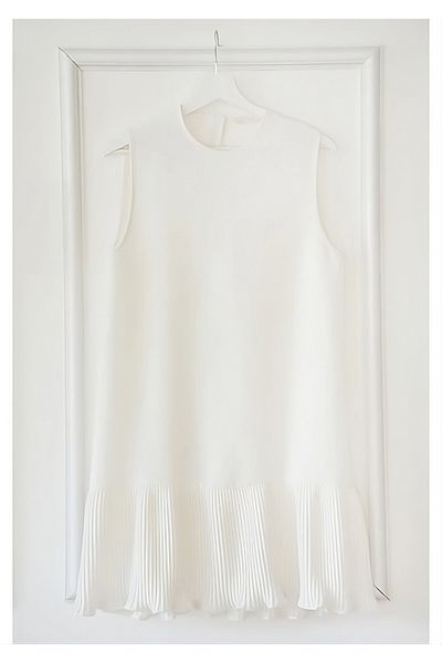 fh fashionhere Bluză cu tunică cu brâu hijab pentru femei, ecru, plisată