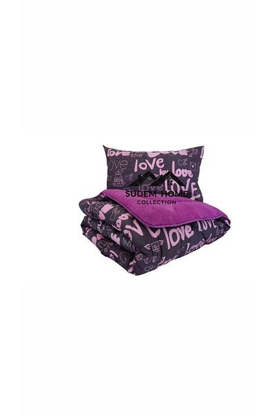 Sudemhome Single Double Sided Plush Welsoft Quilt and Pillow - Fluffy Soft Fleece
