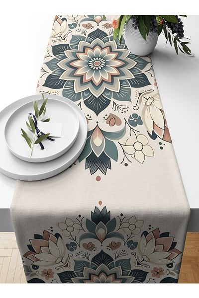 Bertille Home Ramadan Series 140x40 Cm Digital Printed Runner (Ramadan)