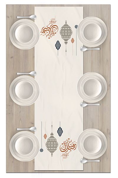Bertille Home Ramadan Series 140x40 Cm Digital Printed Runner (Ramadan)