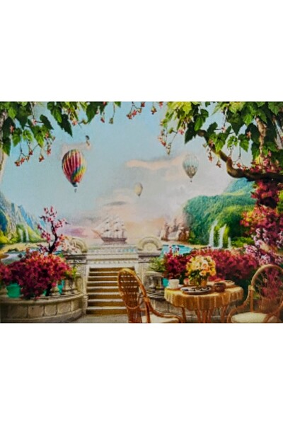 MENTAŞ Elmas Boyama Boncuklu Goblen Mozaik Puzzle Kristal Taşlı Pano 40x30 Ki...