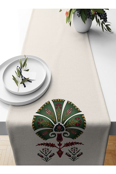 Bertille Home Ramadan Series 140x40 Cm Digital Printed Runner (Ramadan)