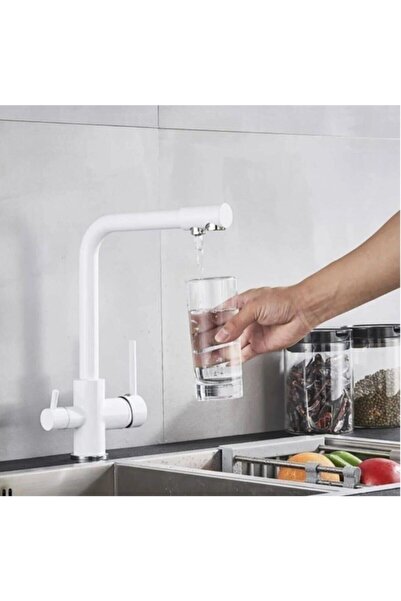 ŞENPRES E.m.white Purified 3 Way Kitchen Faucet