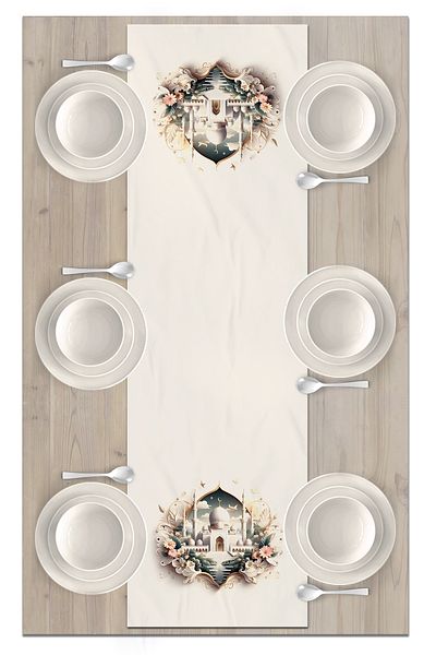 Bertille Home Ramadan Series 140x40 Cm Digital Printed Runner (Ramadan)