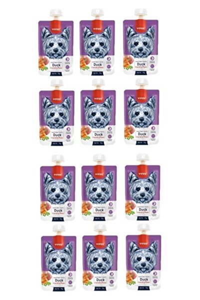 Wanpy Taze Ördekli & Havuçlu Köpek Et Ezmesi 90 Gr. X 12 Adet