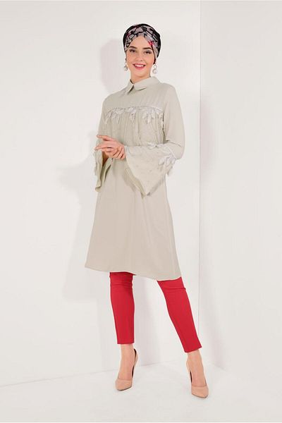 TRENDTESETTÜR Flounce Long Tunic - t 03281