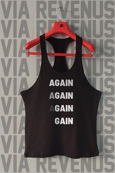Vordevia Again Printed Tank Top Sports Tank Top