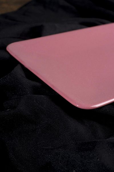 Countra Pink Siera Rectangular Boat Plate 33 cm - 17 cm 6 Pieces Ceramic Multi-Purpose Serving - Presentation Plate