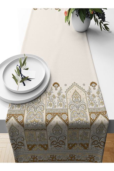 Bertille Home Ramadan Series 140x40 Cm Digital Printed Runner (Ramadan)