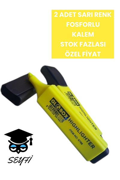 SEYFİKİRTASİYE 2 Pcs Yellow Color Phosphor Point Stock Surplus Special Price