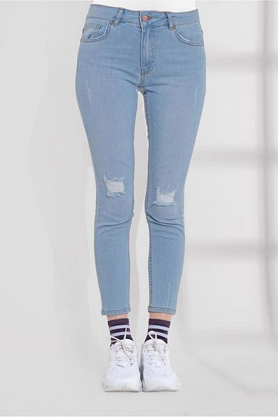 TRENDTESETTÜR Γυναικείο Μπλε (ICE BLUE) Τζιν Παντελόνι T 7511