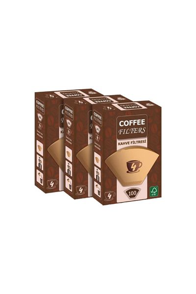 Coffee Filters 100 Paper Coffee Filter - 3x100