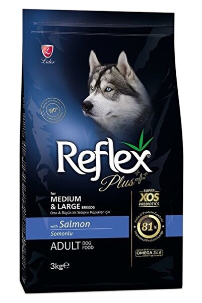 Reflex Plus Orta Ve Büyük Irk Somonlu Yetişkin Köpek Maması 3 Kg