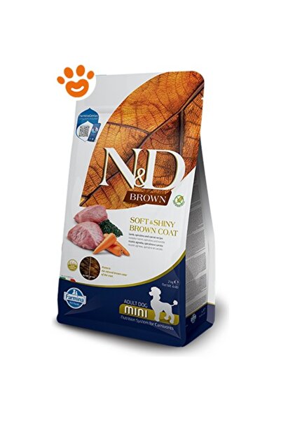 N&D Brown Dog Kuzu, Patates, Havuç ve Spirulina Küçük Irk Kahverengi Yetişkin...