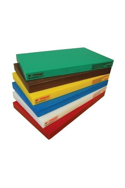 Türkay Polyethylene Cutting Board Meat Vegetable Fruit Cutting Mixed Color 40X30X4 cm 1 Piece