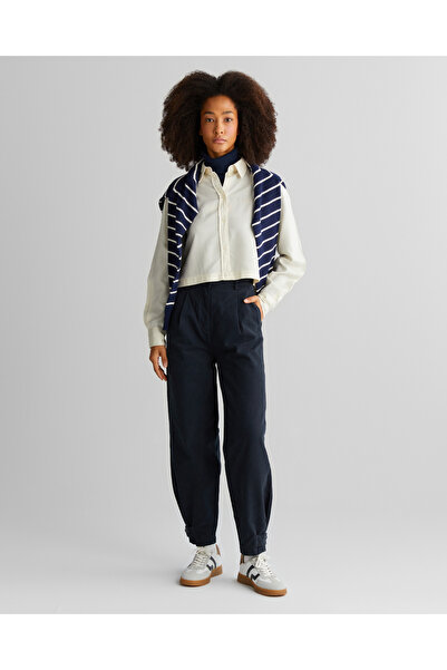 Gant Kadın Siyah Tapered Fit Pantolon