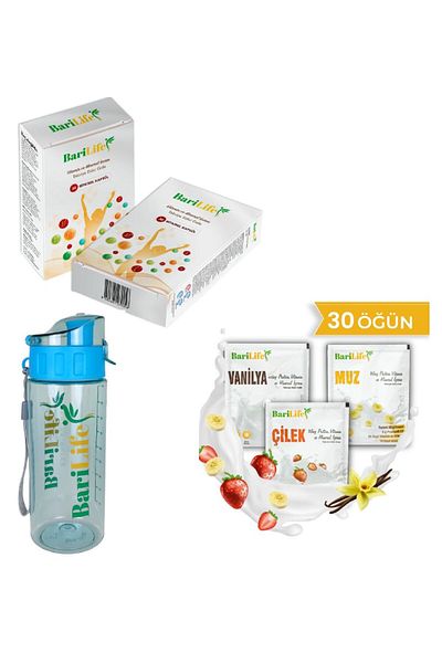 Barifit Barilife Healthy Life Pack 30 Pack Protein Powder - 30 Pack Capsules-Shaker
