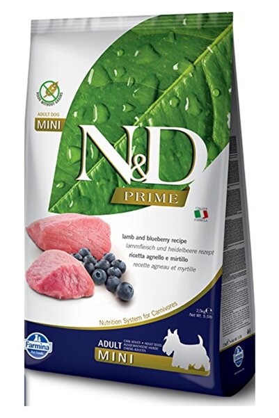 N&D Prime Tahılsız Kuzu Etli Adult Mini Köpek Maması 2,5 kg