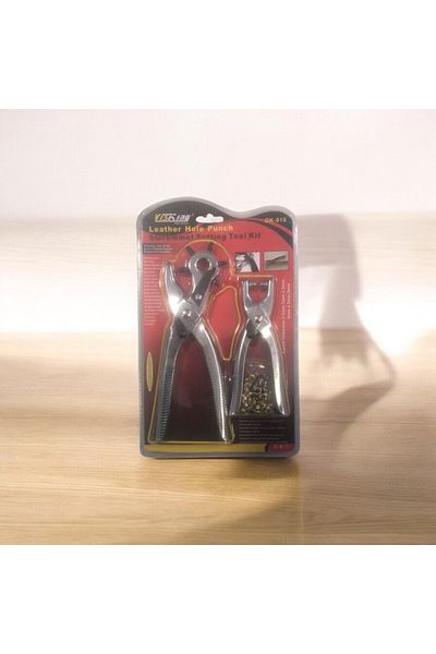 Yumuşakkeçe Belt Punching Eyelet Capsule Collet Set – Punching and Mounting Tool for Leather and Fabric