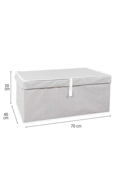 Smyak 5 бр. Кафява многофункционална кутия с капак - 70x40x30