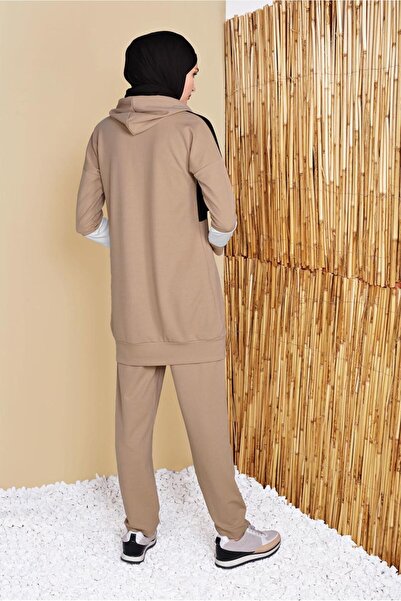 TRENDTESETTÜR Σετ αθλητική φόρμα με τρίχρωμο καρό παντελόνι - 9555