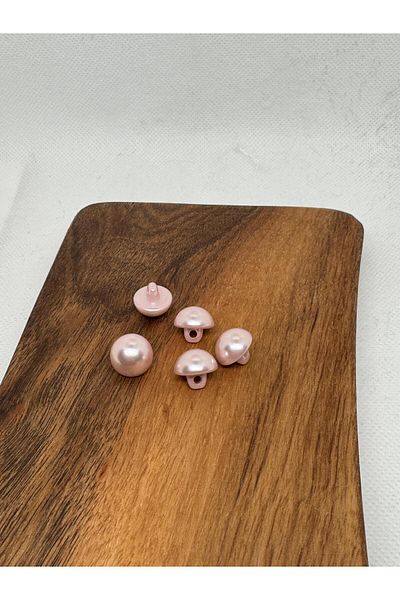 BALIM ÖRGÜ EVİ 5 Pieces Powder Color Pearlescent Imported Dye-Free Pearl Button