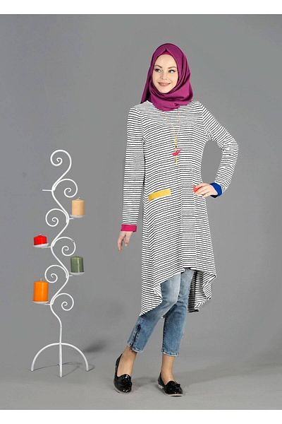TRENDTESETTÜR T 1093 Modabu ριγέ τουνίκ