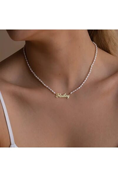 sirius jewelry İncili İsim Kolye | 925 Ayar Gümüş