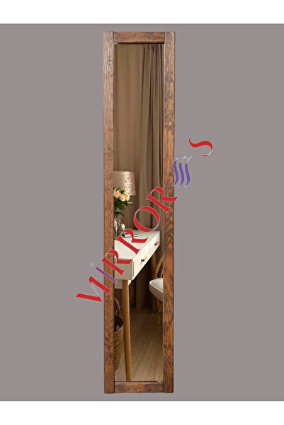 MİRRORSS Ahşap Çerçeve Ceviz renk dekoratif ayna duvar hol dekor ayna 121 X 2...
