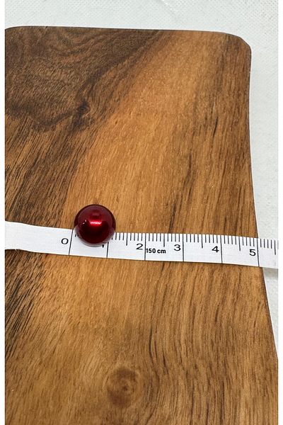 BALIM ÖRGÜ EVİ 5 Pieces of Burgundy Imported Paint Pearlescent Pearl Button