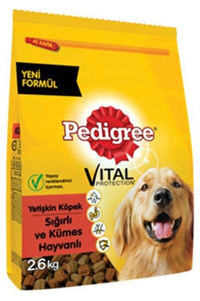 Pedigree Biftekli ve Kümes Hayvanlı Kuru Mama 2.6 kg