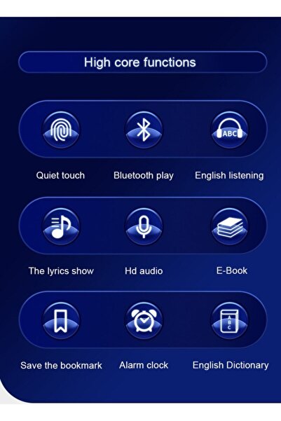 Dynego Bluetooth Mp3 Mp4 Player Hoparlör Çalar Fm Radyolu Şarjlı Dahili 8gb
