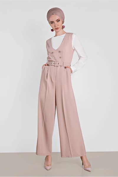 TRENDTESETTÜR Γυναικεία Πούδρα T 4479 Lyon Jumpsuit