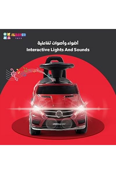ALBADER Kids Ride on Car - Ride on Kids Car with Music & Lights, Kids Ride on Push Car Mercedes