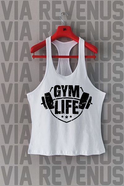 Vordevia Gym Life Printed Tank Top Sports Tank Top