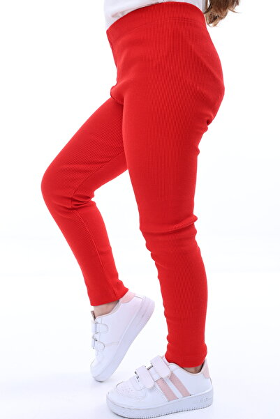 Kyex Kız Çocuk Pamuklu Likralı Kaşkorse Mevsimlik Tayt