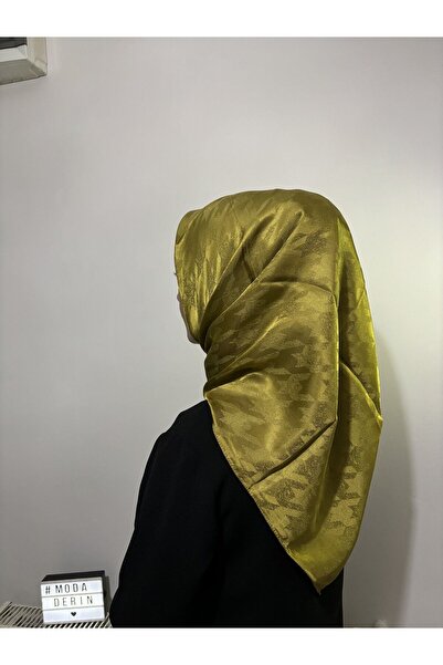 Merve ROSE Jakarlı Dama Desen Pamuklu Eşarp