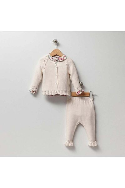 Nipperland 100% Cotton Floral Print Suit