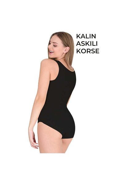 Trendmoodstore Thick Strap Snap Fastener Slimming Shapewear Corset