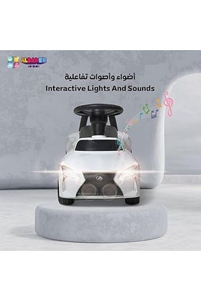 ALBADER سيارة دفع للأطفال - لعبة ركوب للأطفال الصغار، لعبة نشاط بدني، سيارة دفع للأطفال
