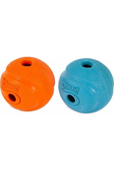 Chuckit !The Whistler 2-Piece Dog Play Ball (MEDIUM SIZE)
