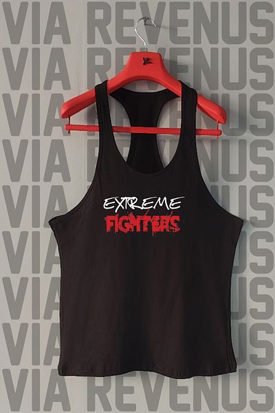 Vordevia Extreme Fighters Printed Tank Top Sports Tank Top