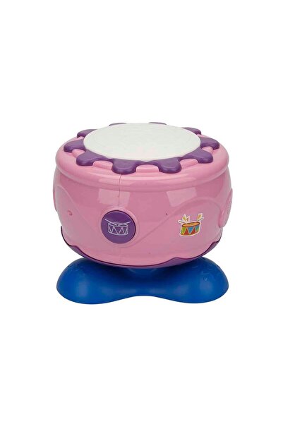 BAMTEBİ Kaya Davul Pembe Işıklı Ve Müzikli Kaya Davul Müzikli Eğitici Davul V...